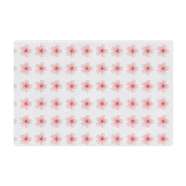 Cherry Blossom Minky Blanket - Cozy Floral Throw for Home Decor