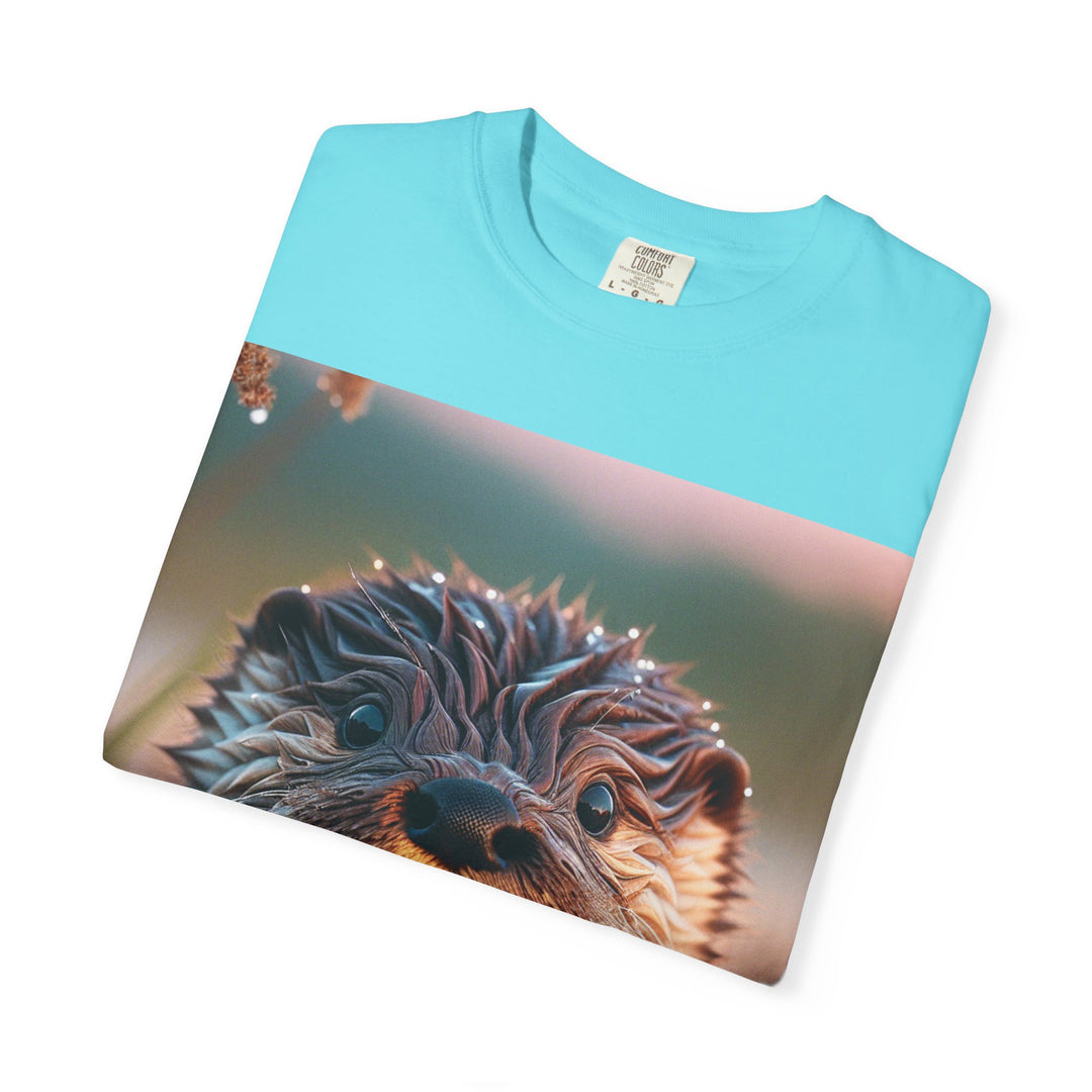 Whimsical Otter Unisex Garment-Dyed T-Shirt - Perfect for Nature Lovers