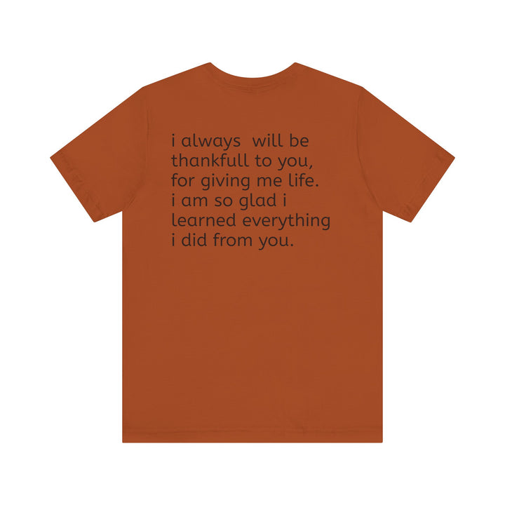 Love You Mom Short Sleeve Tee - Thankful Gift for Mother's Day