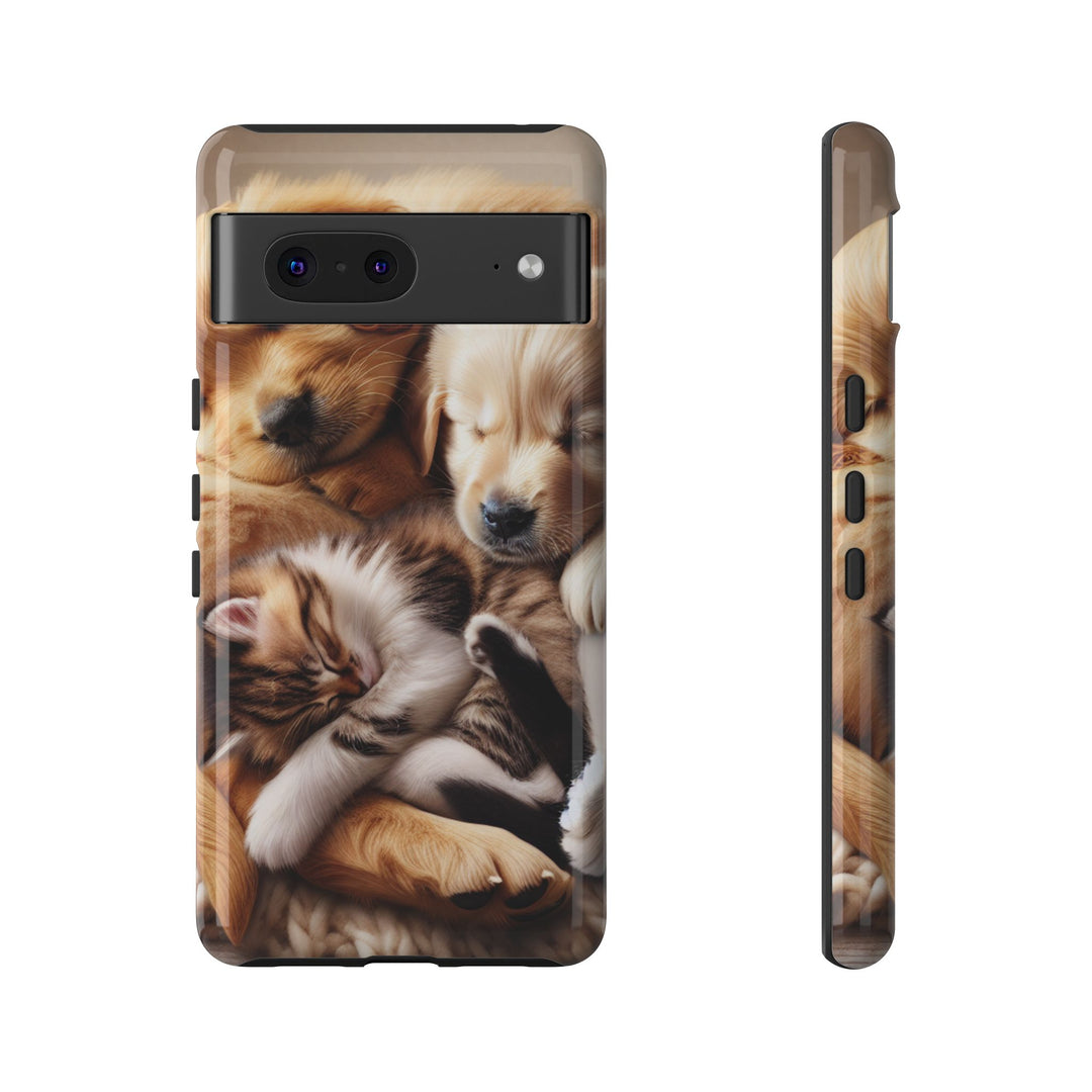Cute Pets Phone Case - Adorable Dog and Cat Design for Animal Lovers