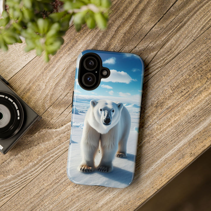 Polar Bear Tough Phone Case - Durable Protector with Arctic Design