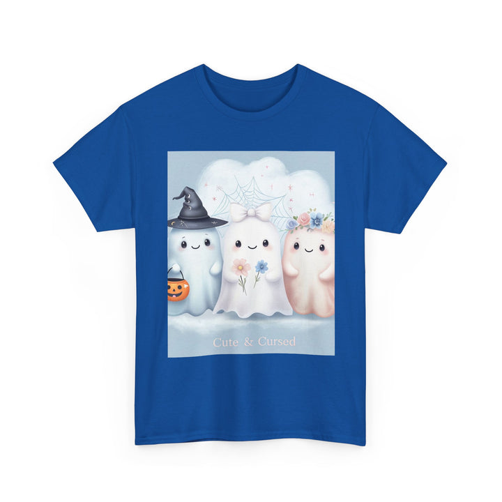 Cute Ghosts Unisex T-Shirt, Halloween Tee, Spooky Costume Shirt, Cute Kawaii Apparel, Gift for Ghost Lovers, Cozy Cotton Top