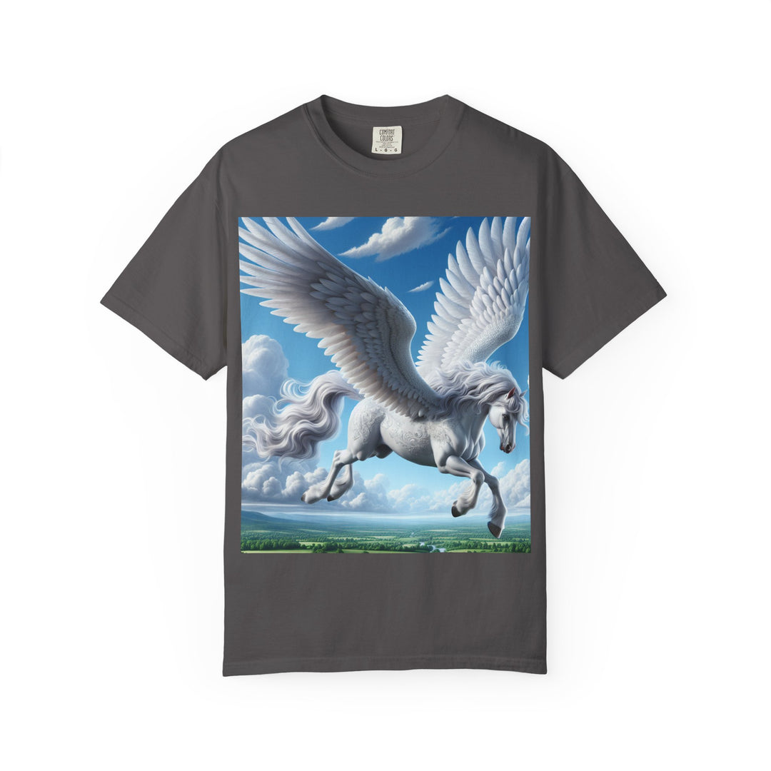 Mythical Pegasus Unisex Garment-Dyed T-shirt | Dreamy Fantasy Art Tee