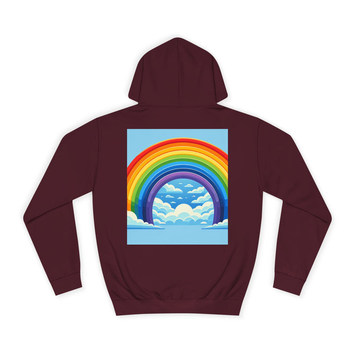 Unisex Love is Love Hoodie - Rainbow College Sweatshirt for Pride, LGBTQ+, Everyday Wear, Gift, Casual Style
