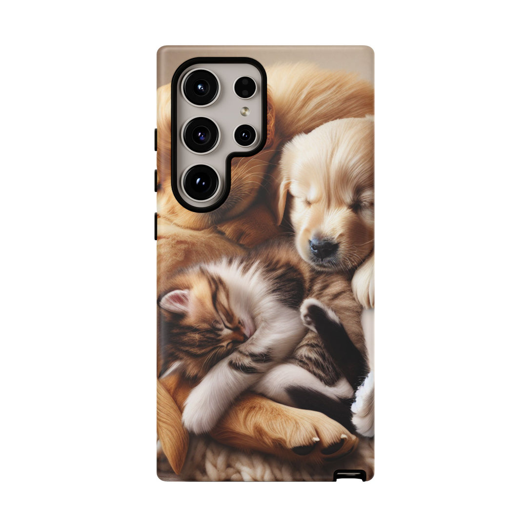 Cute Pets Phone Case - Adorable Dog and Cat Design for Animal Lovers