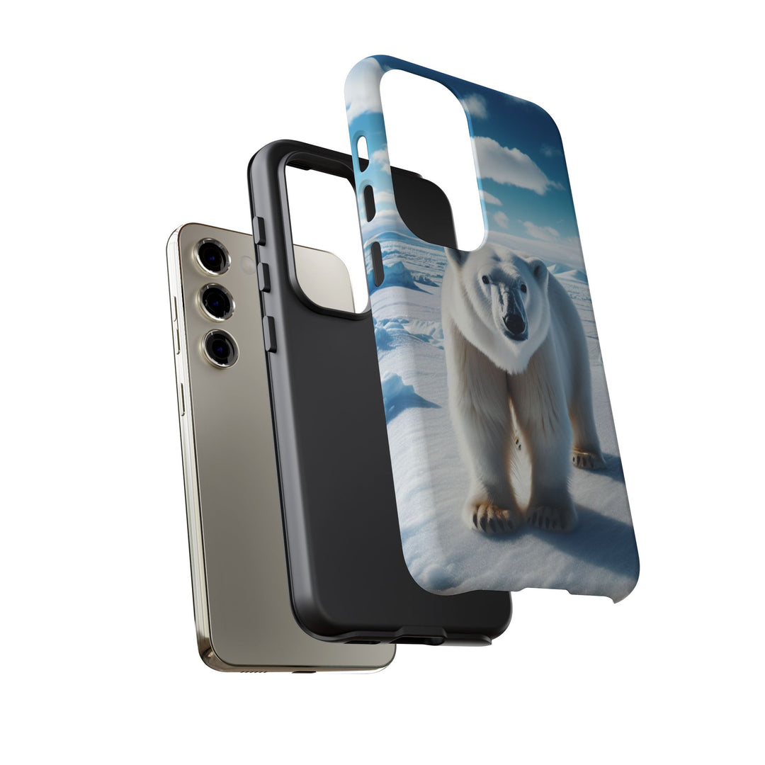 Polar Bear Tough Phone Case - Durable Protector with Arctic Design
