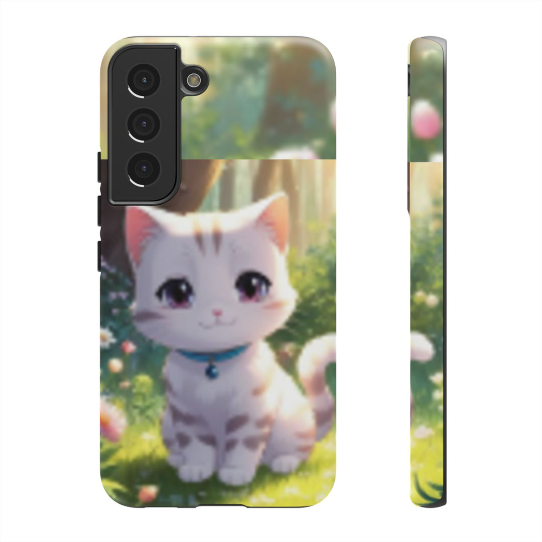 Cute Ai Cat Phone Case - Tough Protection with Floral Design for Cat Lovers