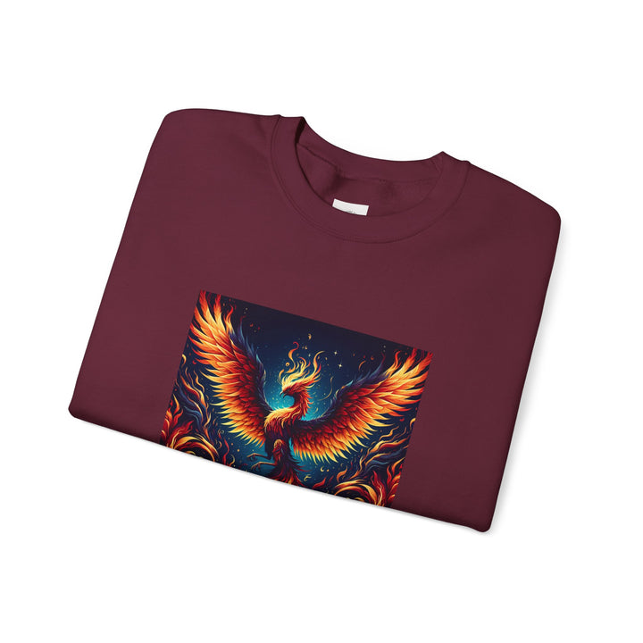 Fiery Phoenix Sweatshirt - Cozy Unisex Crewneck, Gift for Art Lovers