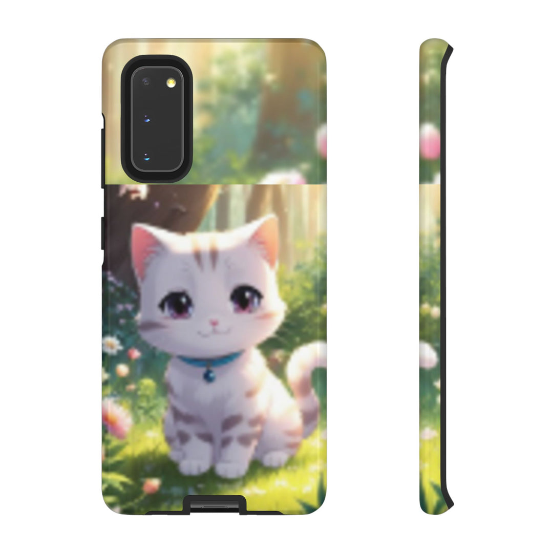 Cute Ai Cat Phone Case - Tough Protection with Floral Design for Cat Lovers