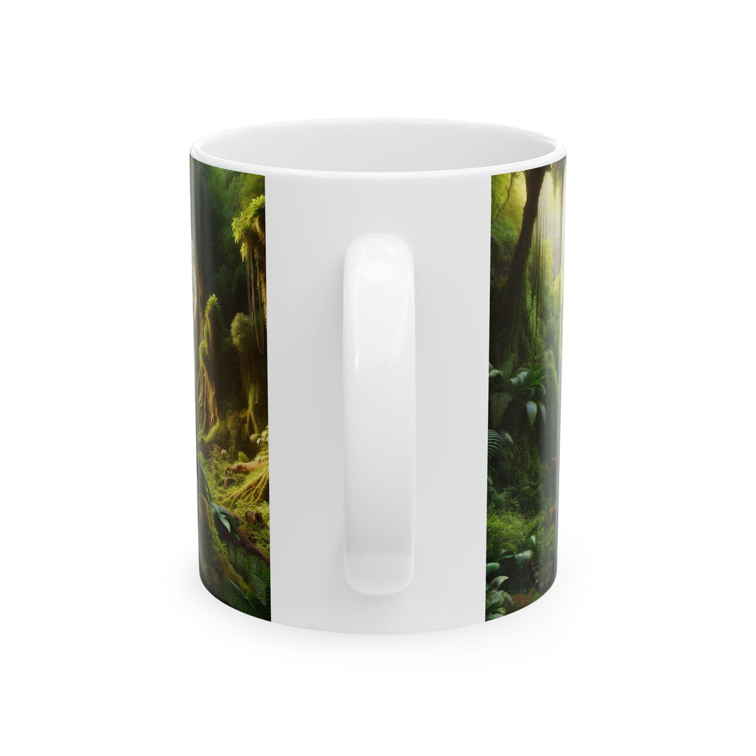 Jungle Tiger Ceramic Mug - 11oz & 15oz Nature Inspired Coffee Cup