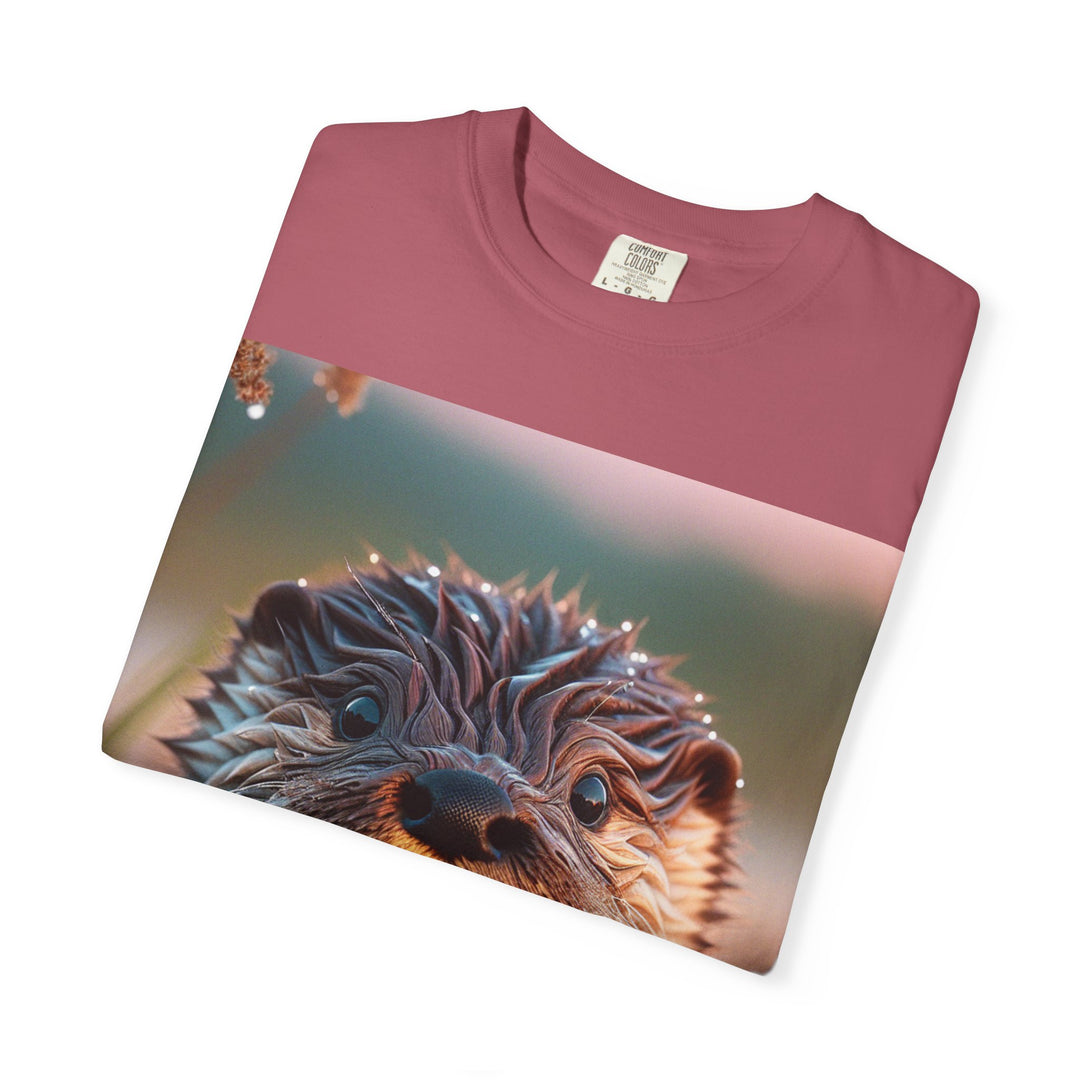 Whimsical Otter Unisex Garment-Dyed T-Shirt - Perfect for Nature Lovers