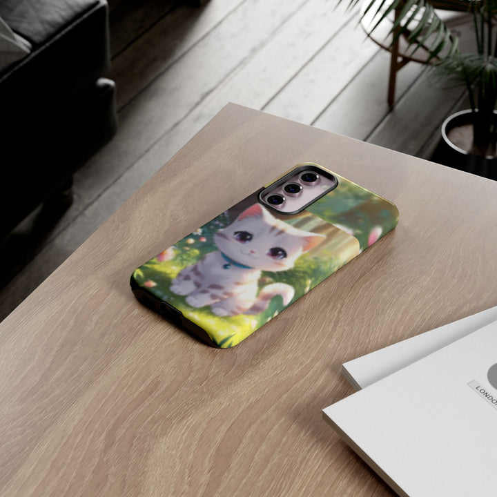 Cute Ai Cat Phone Case - Tough Protection with Floral Design for Cat Lovers