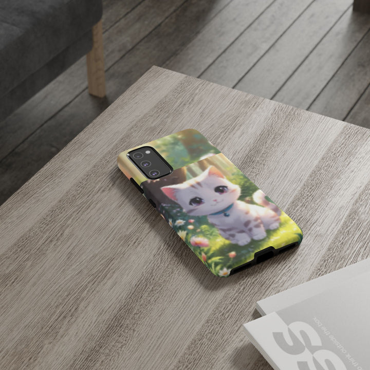 Cute Ai Cat Phone Case - Tough Protection with Floral Design for Cat Lovers