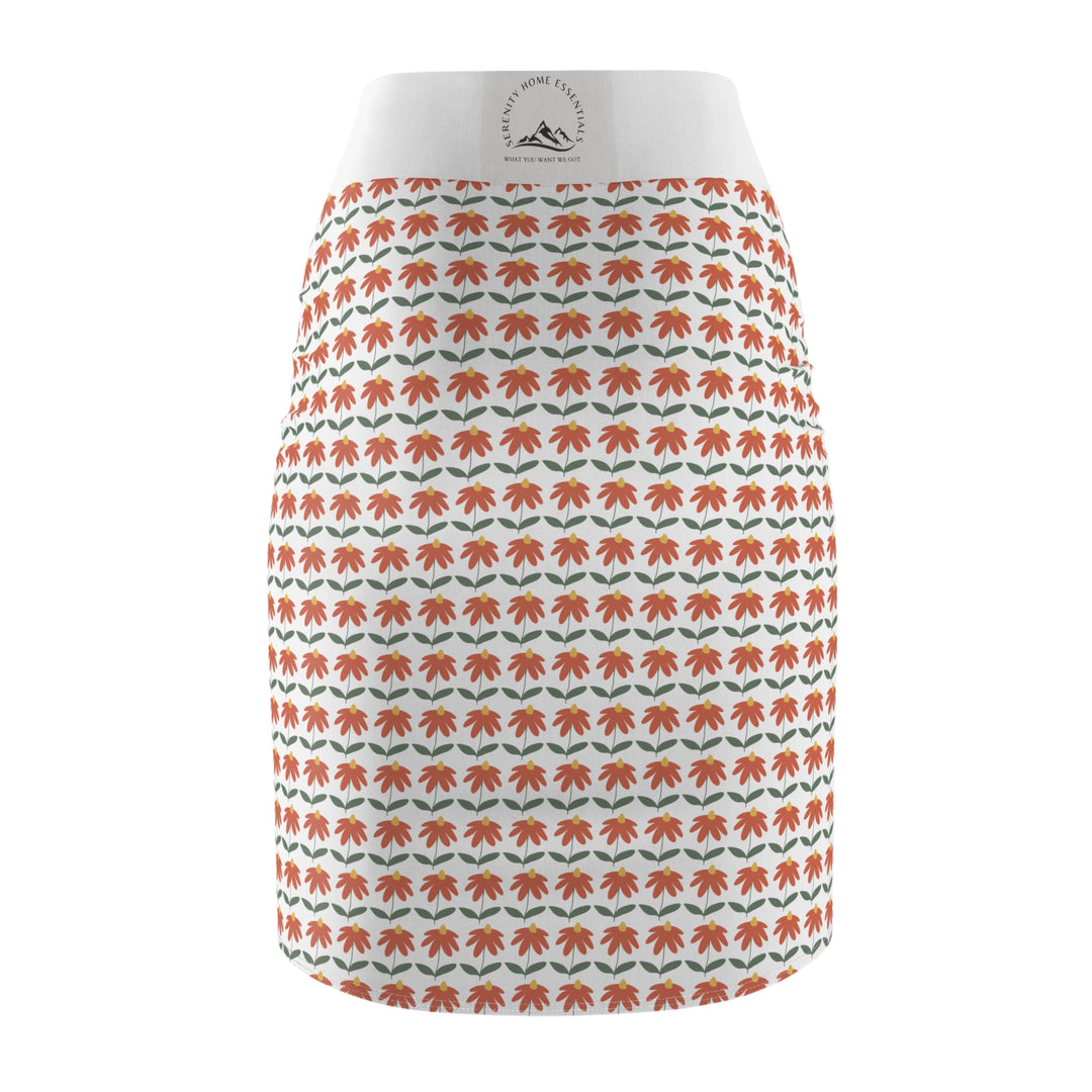 Floral Print Women's Pencil Skirt – Stylish & Comfortable for Any Occasion