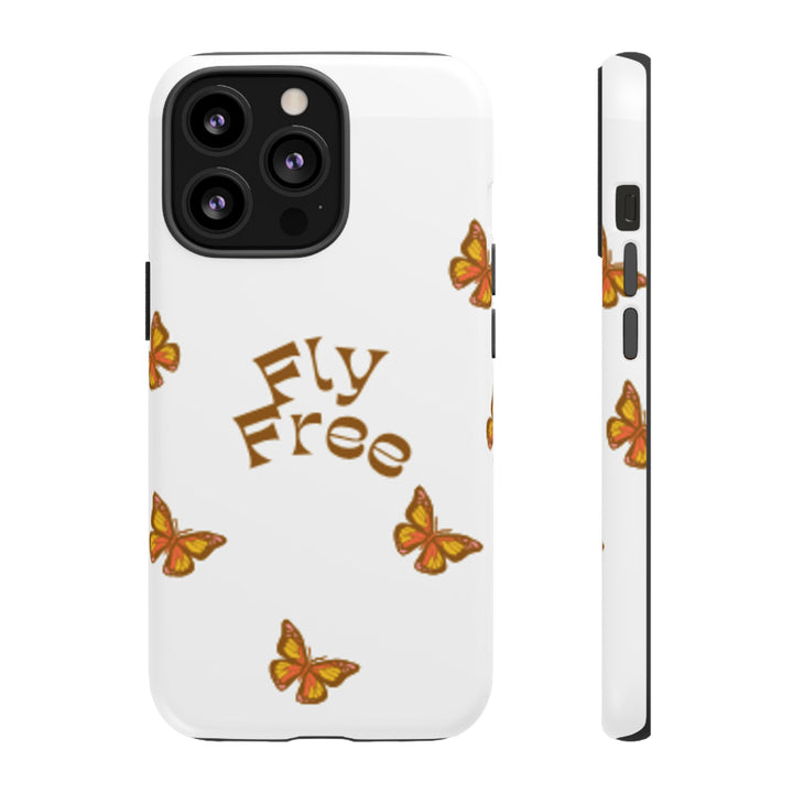 Stylish Phone Case | 'Fly Free' Butterfly Design | Unique Tough Cases