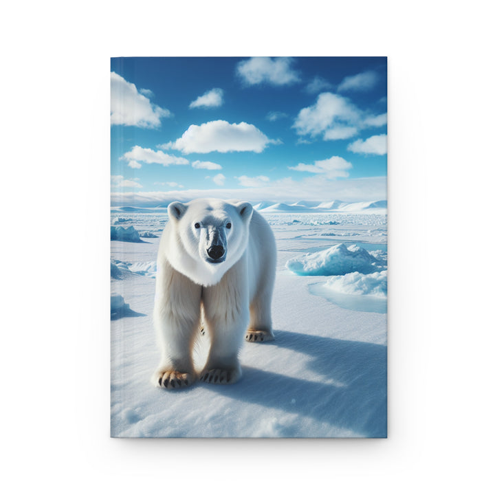 Polar Bear Hardcover Journal - Nature Inspired Matte Finish