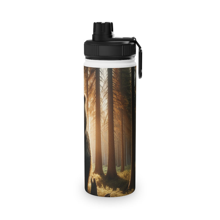 Bear Forest Stainless Steel Water Bottle - Eco-Friendly Sports Lid for Outdoor Adventures
