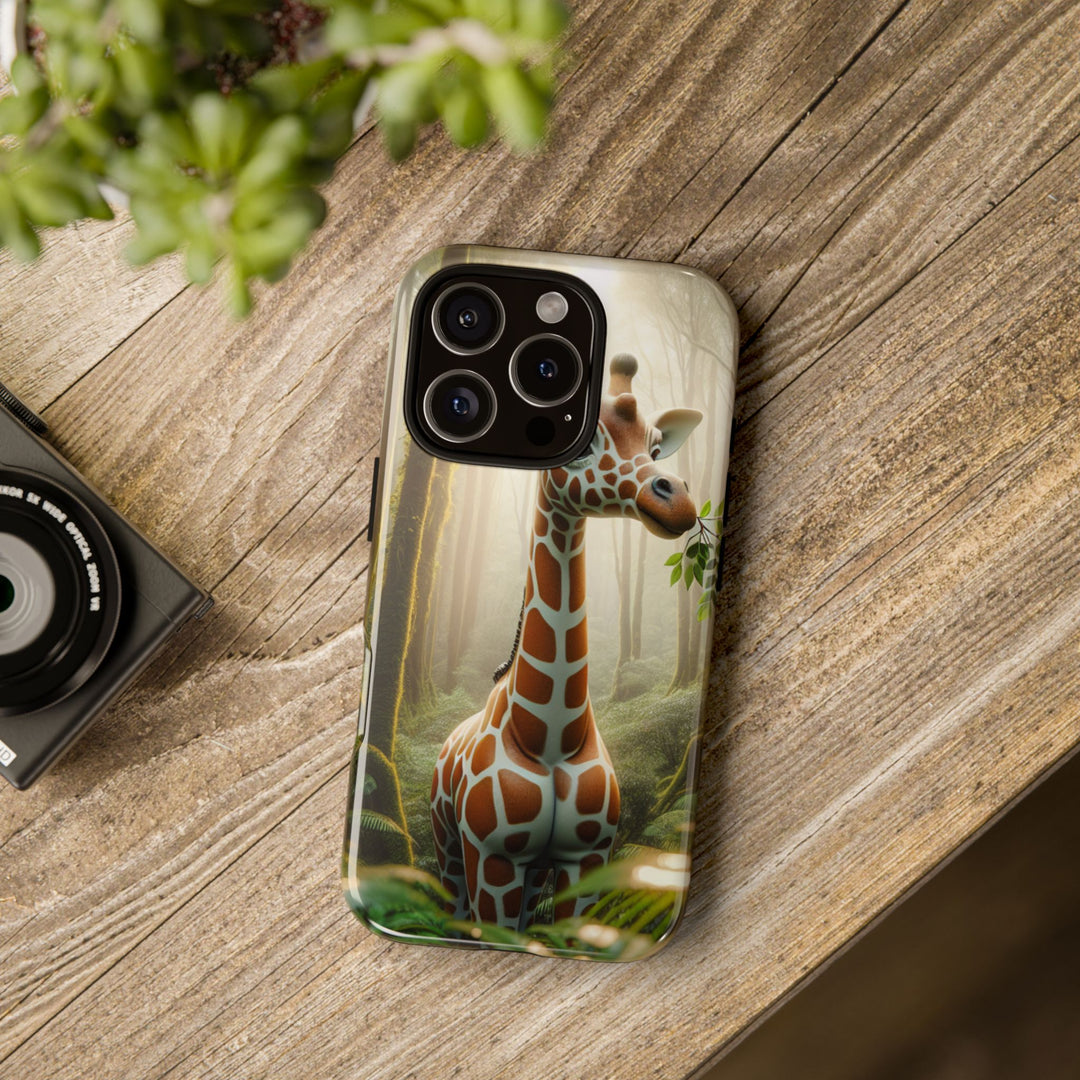Giraffe Tough Phone Case - Cute Animal Design for Nature Lovers