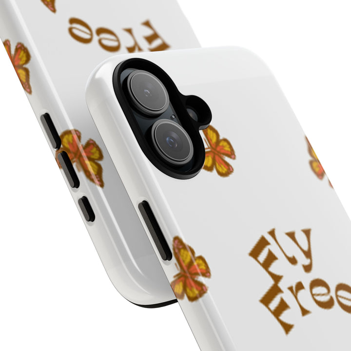 Stylish Phone Case | 'Fly Free' Butterfly Design | Unique Tough Cases