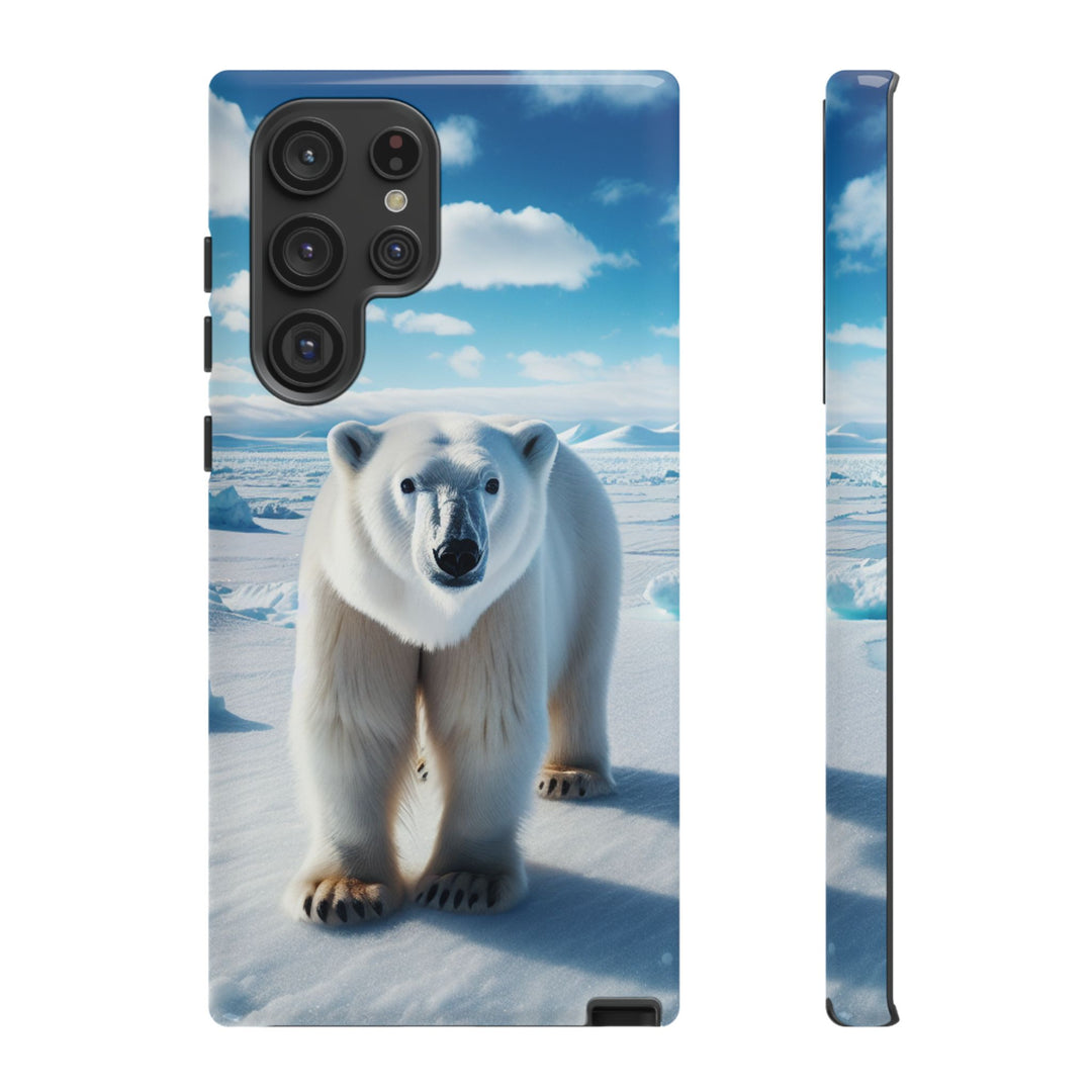 Polar Bear Tough Phone Case - Durable Protector with Arctic Design