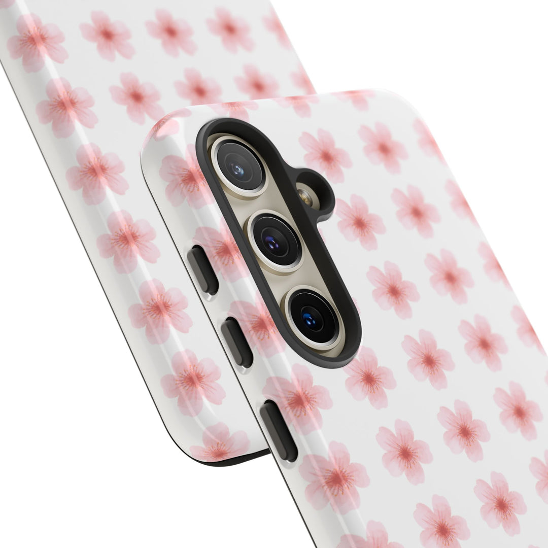 Cherry Blossom Tough Phone Case - Floral Design for Spring & Summer