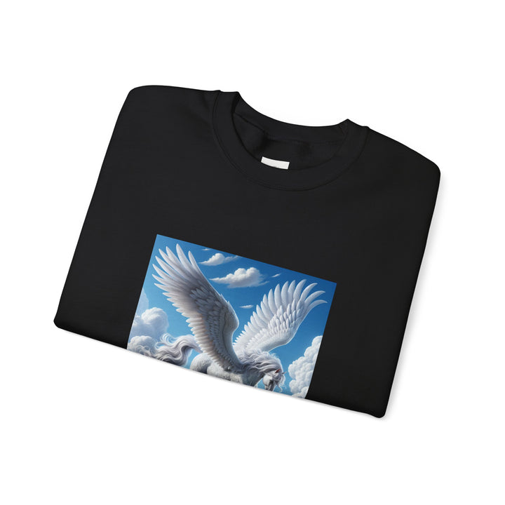 Mythical Pegasus Crewneck Sweatshirt, Cozy Unicorn Gift, Fantasy Apparel, Perfect for Fall, Unique Unisex Sweatshirt
