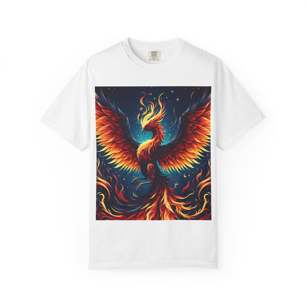 Phoenix Fire Unisex T-Shirt - Artistic Flame Design, Graphic Tee, Trendy Apparel, Gift for Art Lovers, Summer Fashion