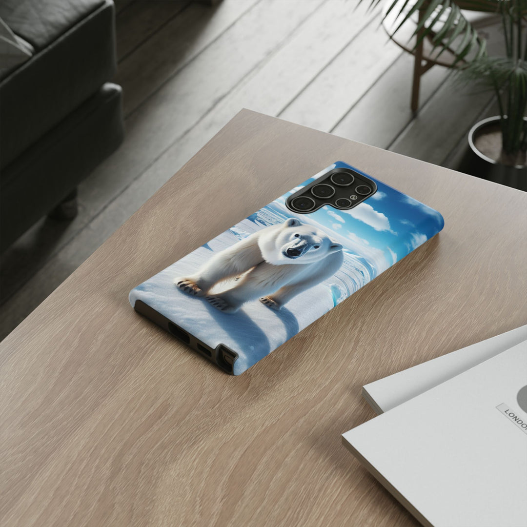 Polar Bear Tough Phone Case - Durable Protector with Arctic Design