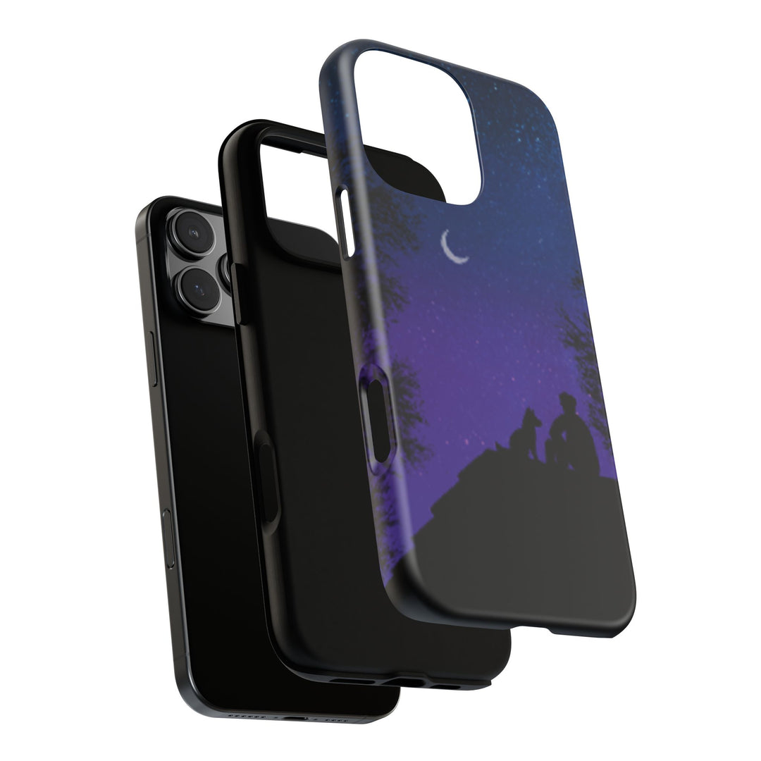 Starry Night Phone Case for Dog Lovers