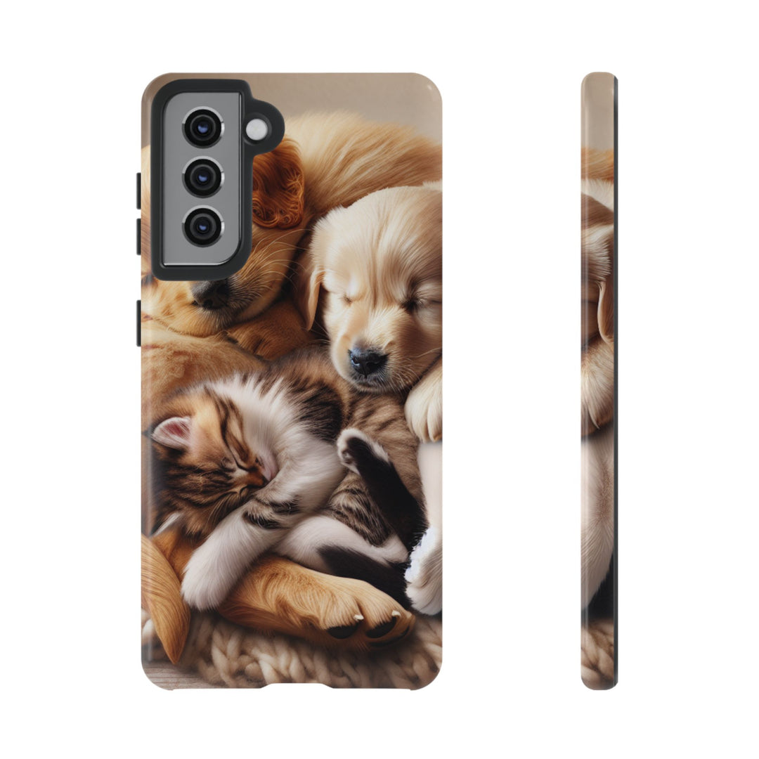 Cute Pets Phone Case - Adorable Dog and Cat Design for Animal Lovers