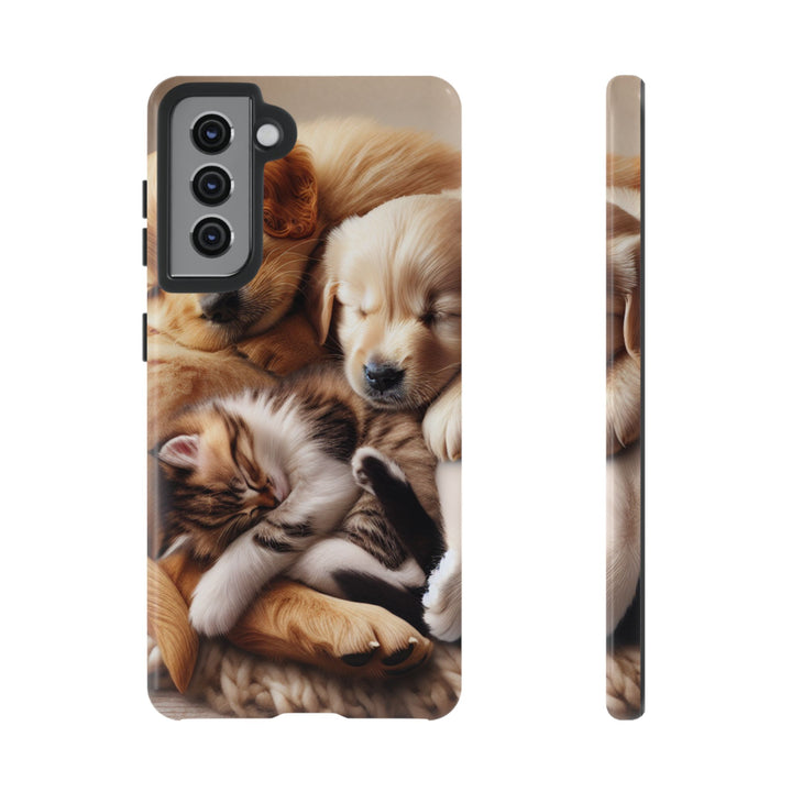 Cute Pets Phone Case - Adorable Dog and Cat Design for Animal Lovers