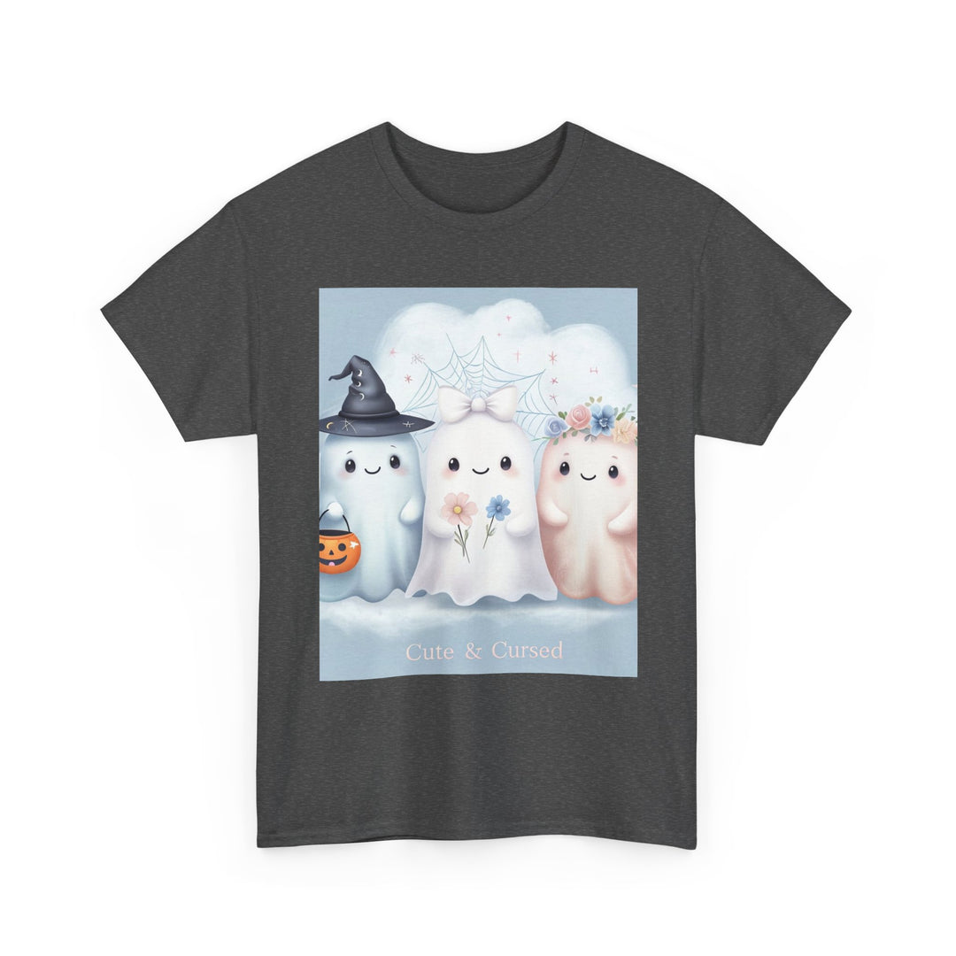 Cute Ghosts Unisex T-Shirt, Halloween Tee, Spooky Costume Shirt, Cute Kawaii Apparel, Gift for Ghost Lovers, Cozy Cotton Top