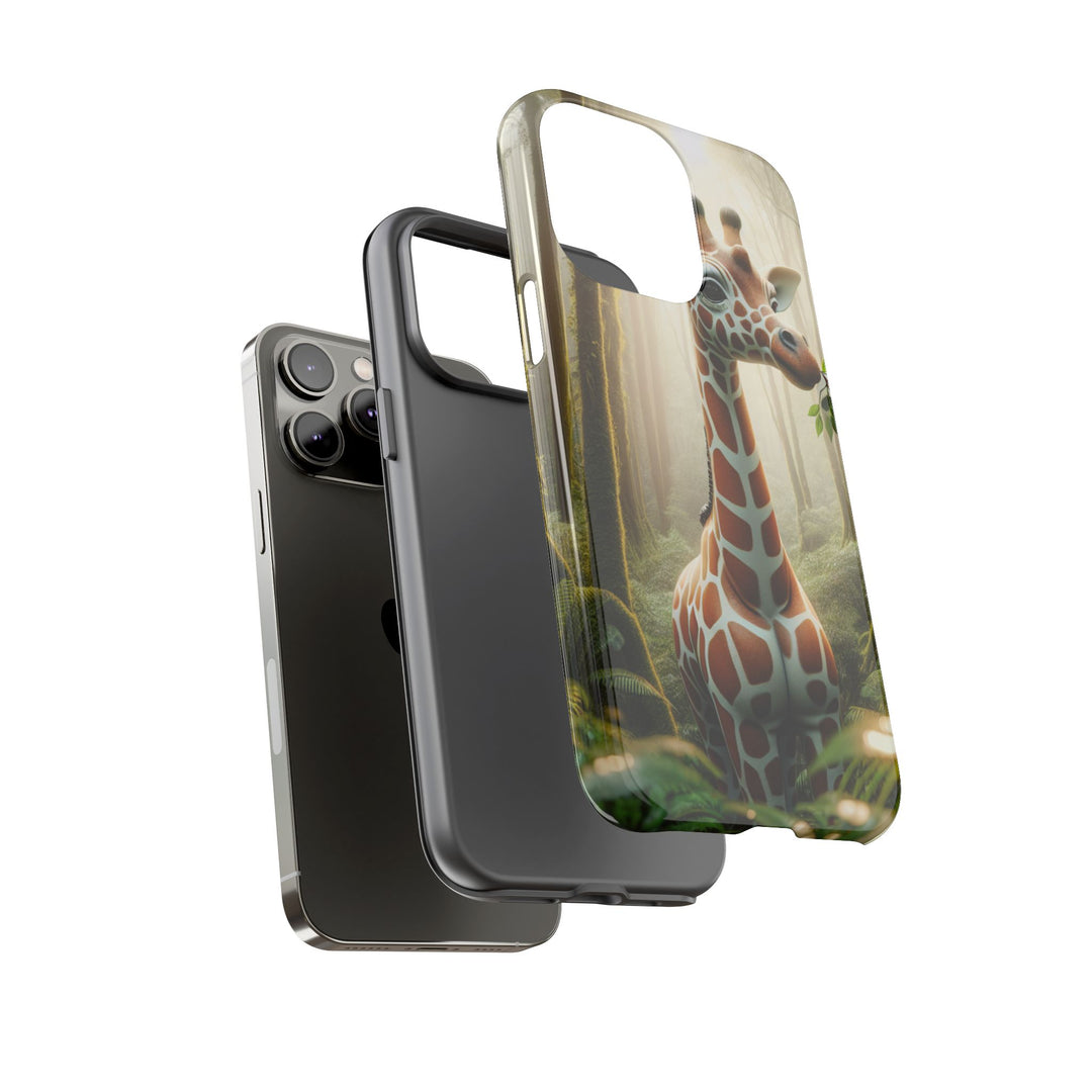 Giraffe Tough Phone Case - Cute Animal Design for Nature Lovers