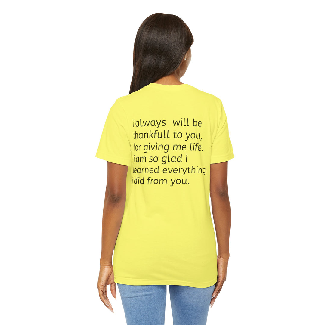 Love You Mom Short Sleeve Tee - Thankful Gift for Mother's Day