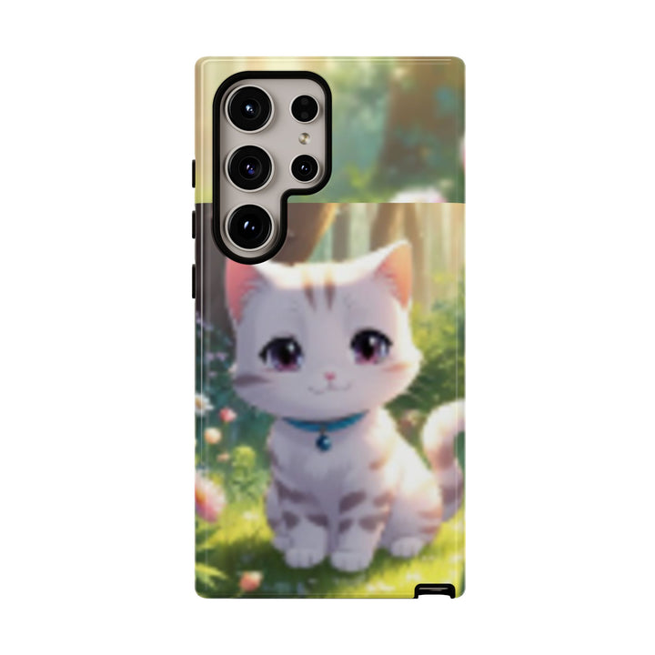 Cute Ai Cat Phone Case - Tough Protection with Floral Design for Cat Lovers