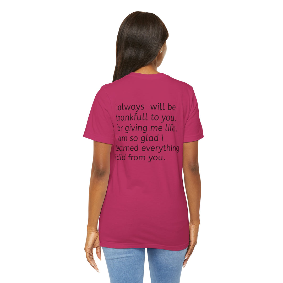 Love You Mom Short Sleeve Tee - Thankful Gift for Mother's Day