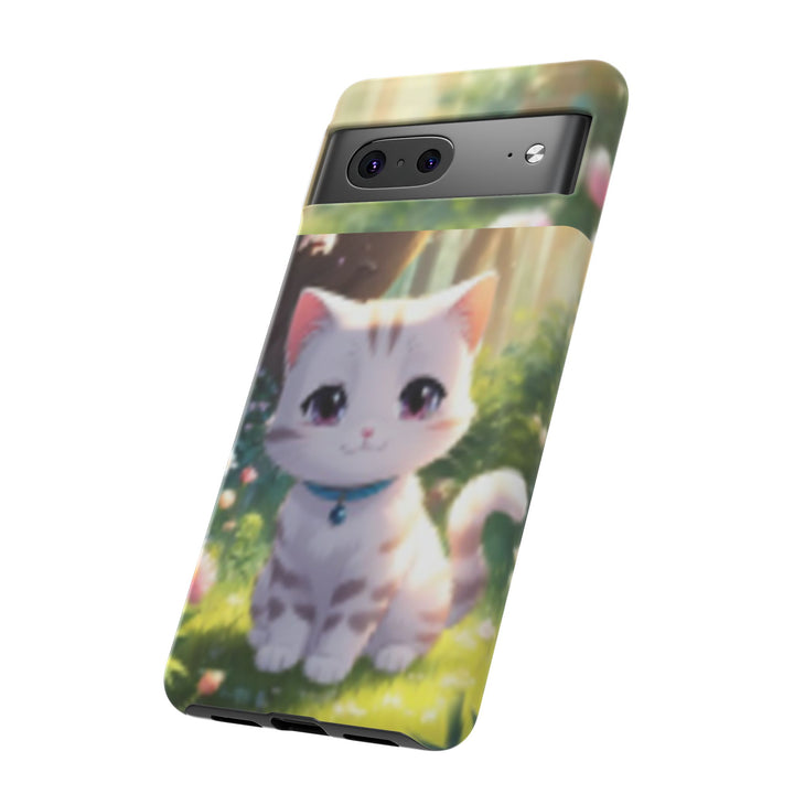Cute Ai Cat Phone Case - Tough Protection with Floral Design for Cat Lovers