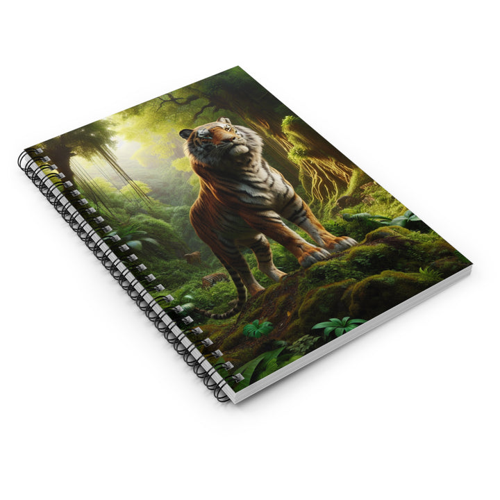 Majestic Tiger Spiral Notebook - Ruled Line for Nature Lovers