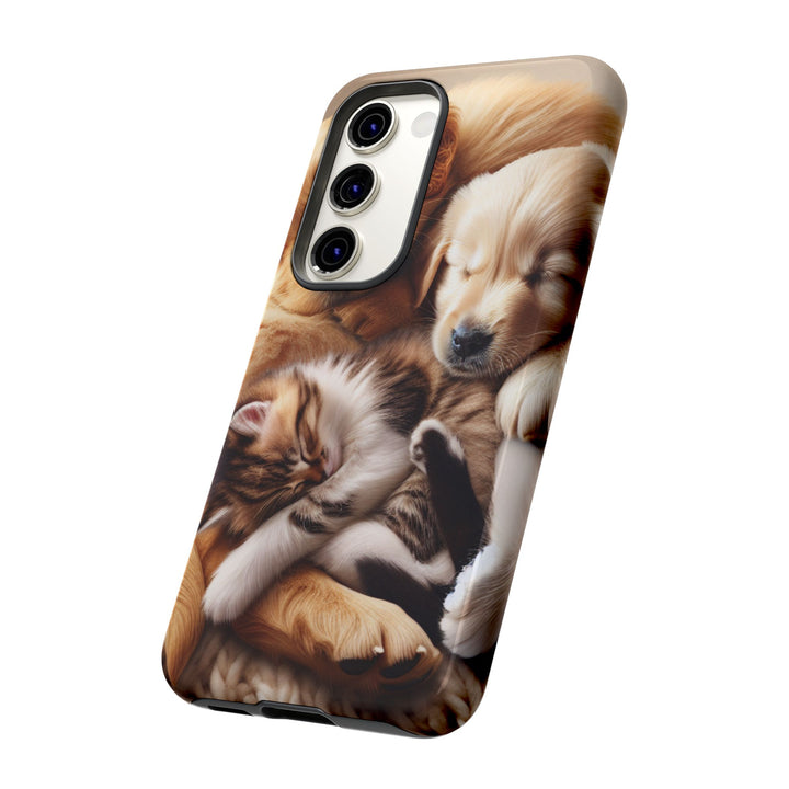 Cute Pets Phone Case - Adorable Dog and Cat Design for Animal Lovers