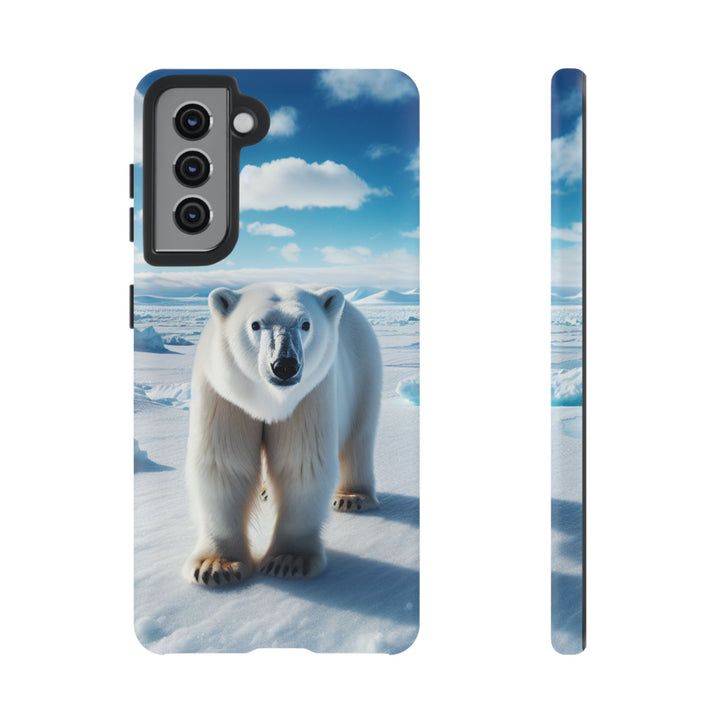 Polar Bear Tough Phone Case - Durable Protector with Arctic Design
