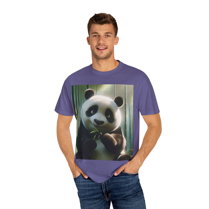 Cute Panda Unisex Garment-Dyed T-Shirt | Casual Animal Lover Tee
