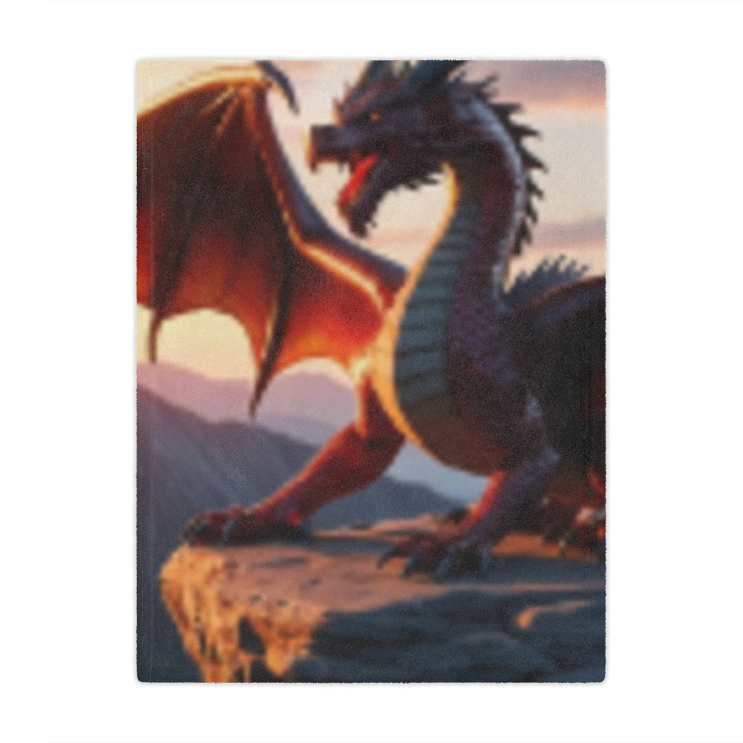Cozy Dragon Minky Blanket - Fantasy Blanket for Kids and Adults, Perfect for Home Decor and Gift