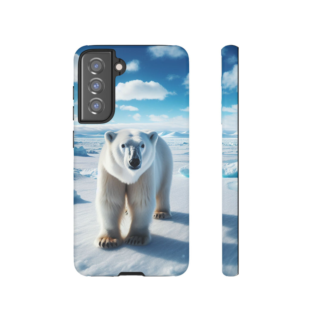 Polar Bear Tough Phone Case - Durable Protector with Arctic Design