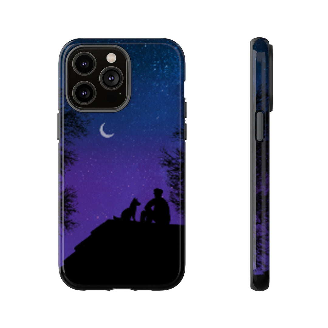 Starry Night Phone Case for Dog Lovers