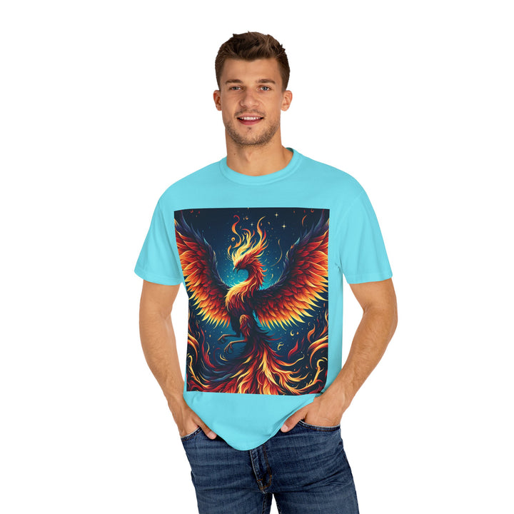 Phoenix Fire Unisex T-Shirt - Artistic Flame Design, Graphic Tee, Trendy Apparel, Gift for Art Lovers, Summer Fashion