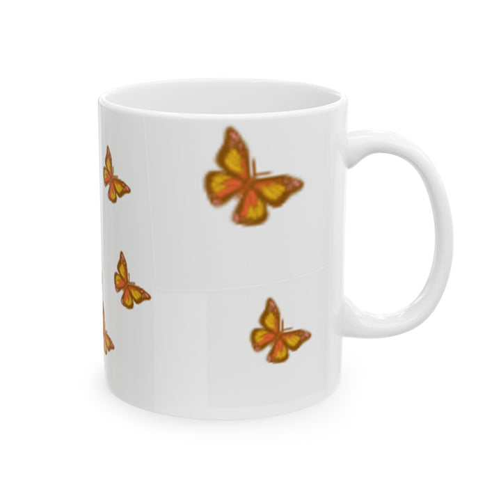 Fly Free Butterfly Ceramic Mug - Inspiring Coffee Cup for Nature Lovers