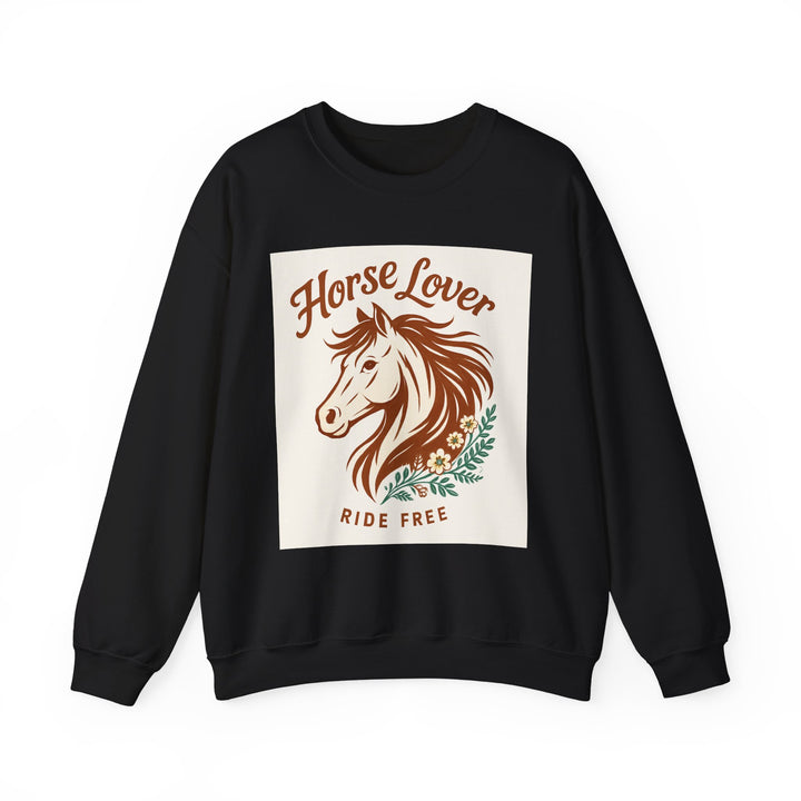 Cozy Horse Lover Sweatshirt, Equine Enthusiast Apparel, Perfect Gift for Equestrians, Casual Comfort, Horseback Riding Fashion