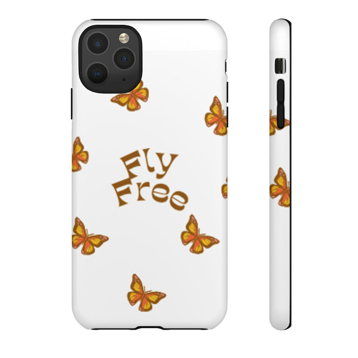 Stylish Phone Case | 'Fly Free' Butterfly Design | Unique Tough Cases