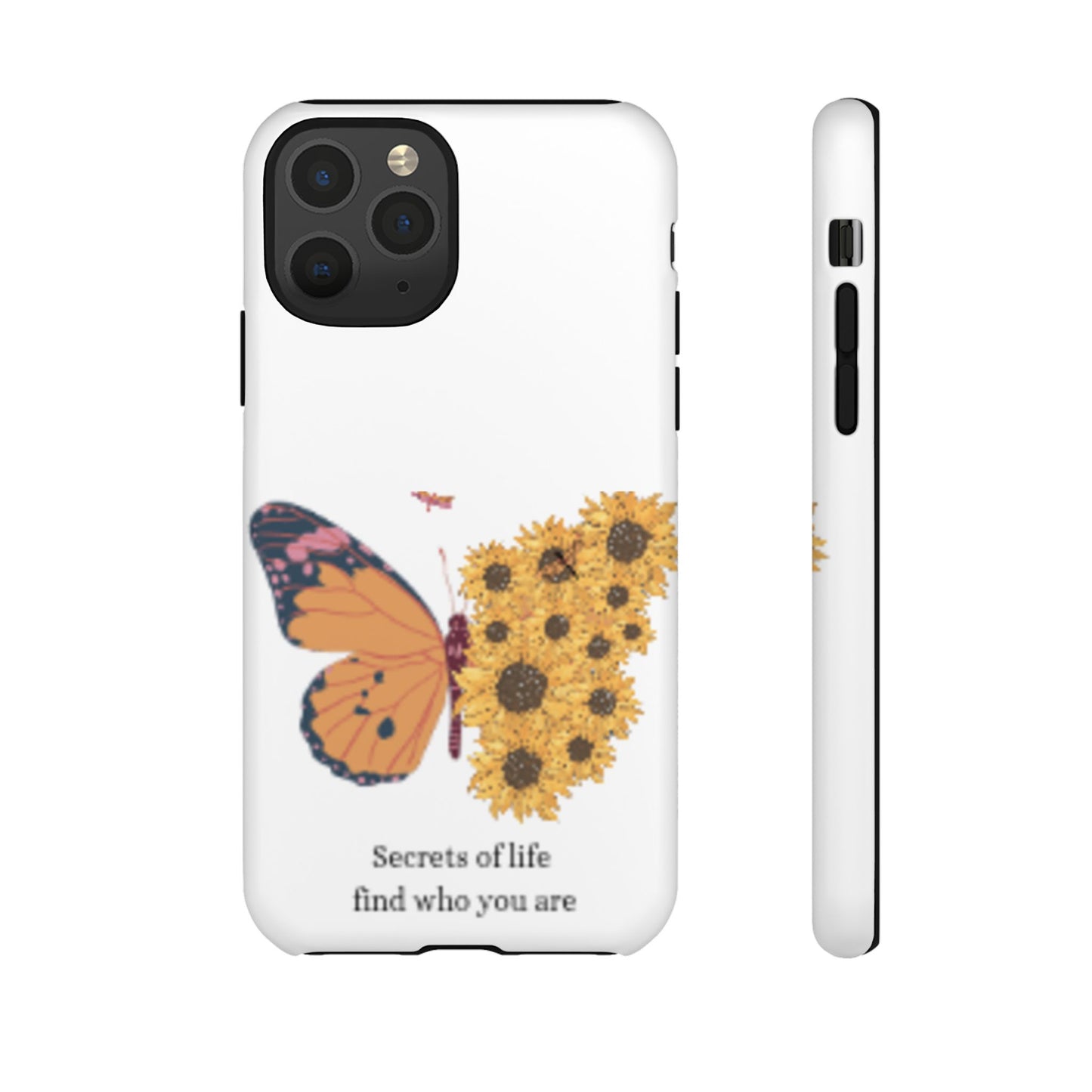 Butterfly & Sunflower Phone Case - "Secrets of Life" Design