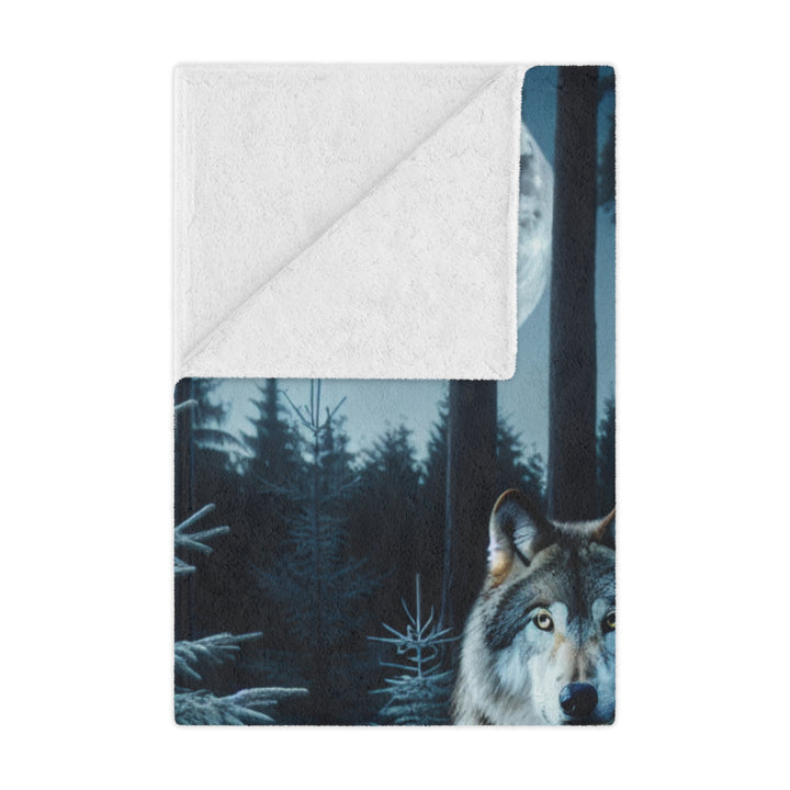 Wolf Forest Minky Blanket | Cozy Throw Blanket, Home Decor, Gift for Animal Lovers, Winter Warmth, Nature Blanket